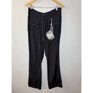 HIGH Use Claire Campbell Scoundrel Lace up tie Nautical Pants Relax Blue 8 New